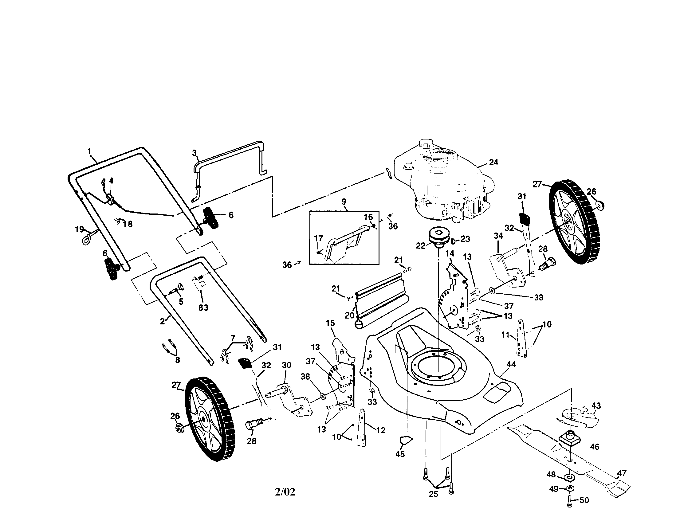 Rotary lawn mower