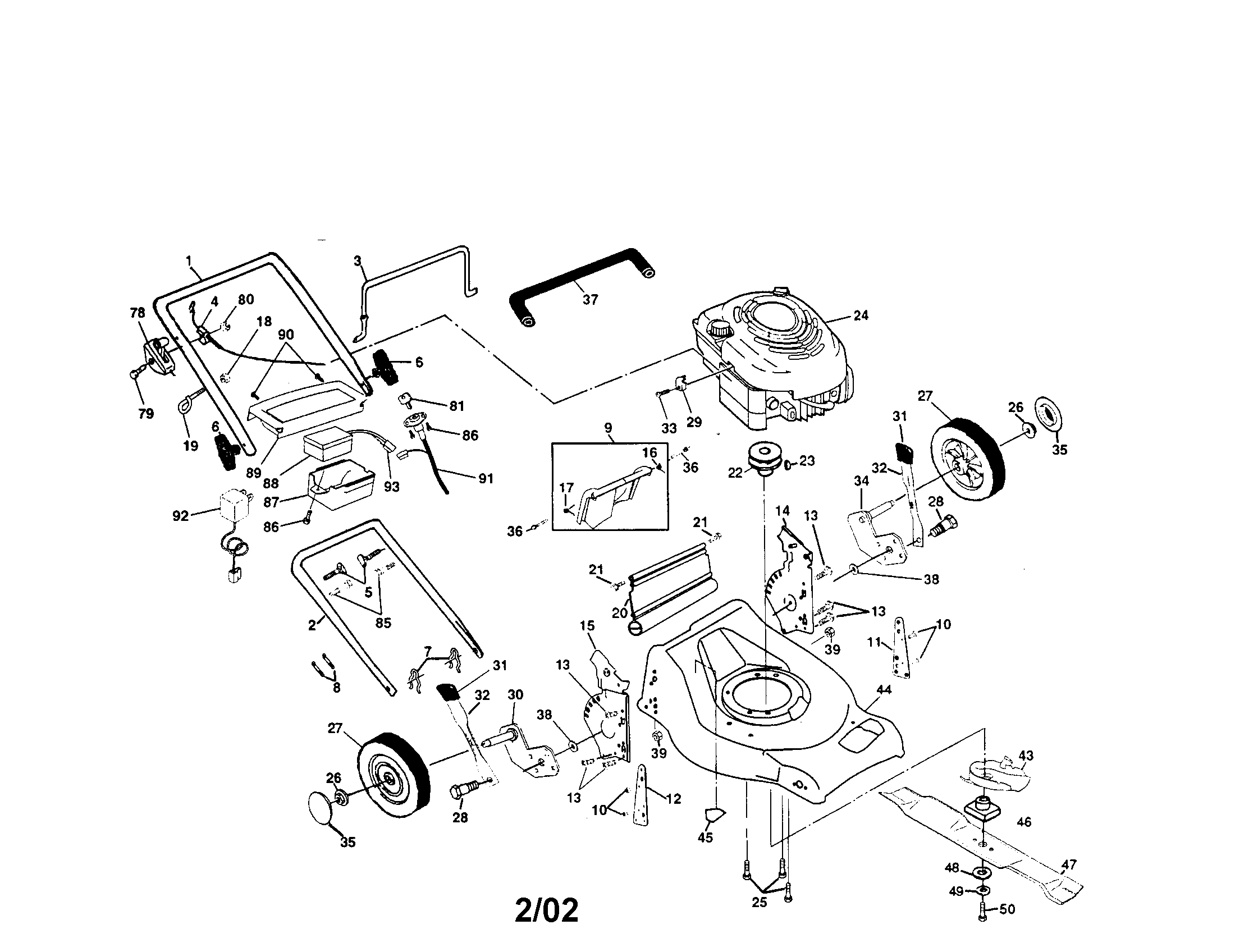 Rotary lawn mower