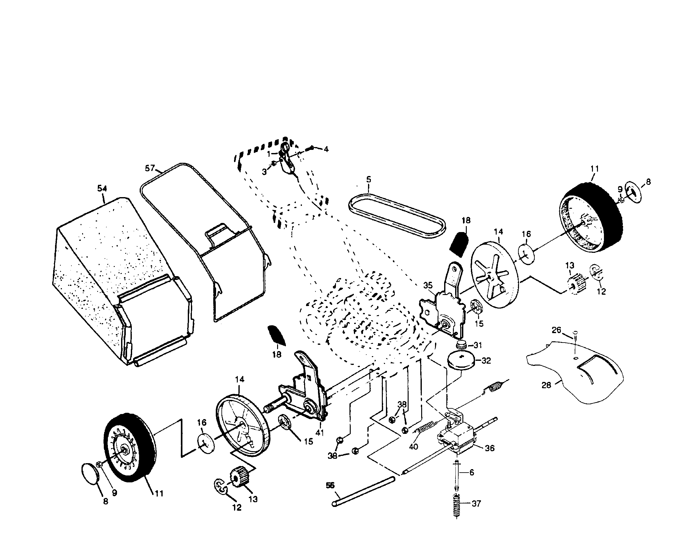 Wheels/tires/bag