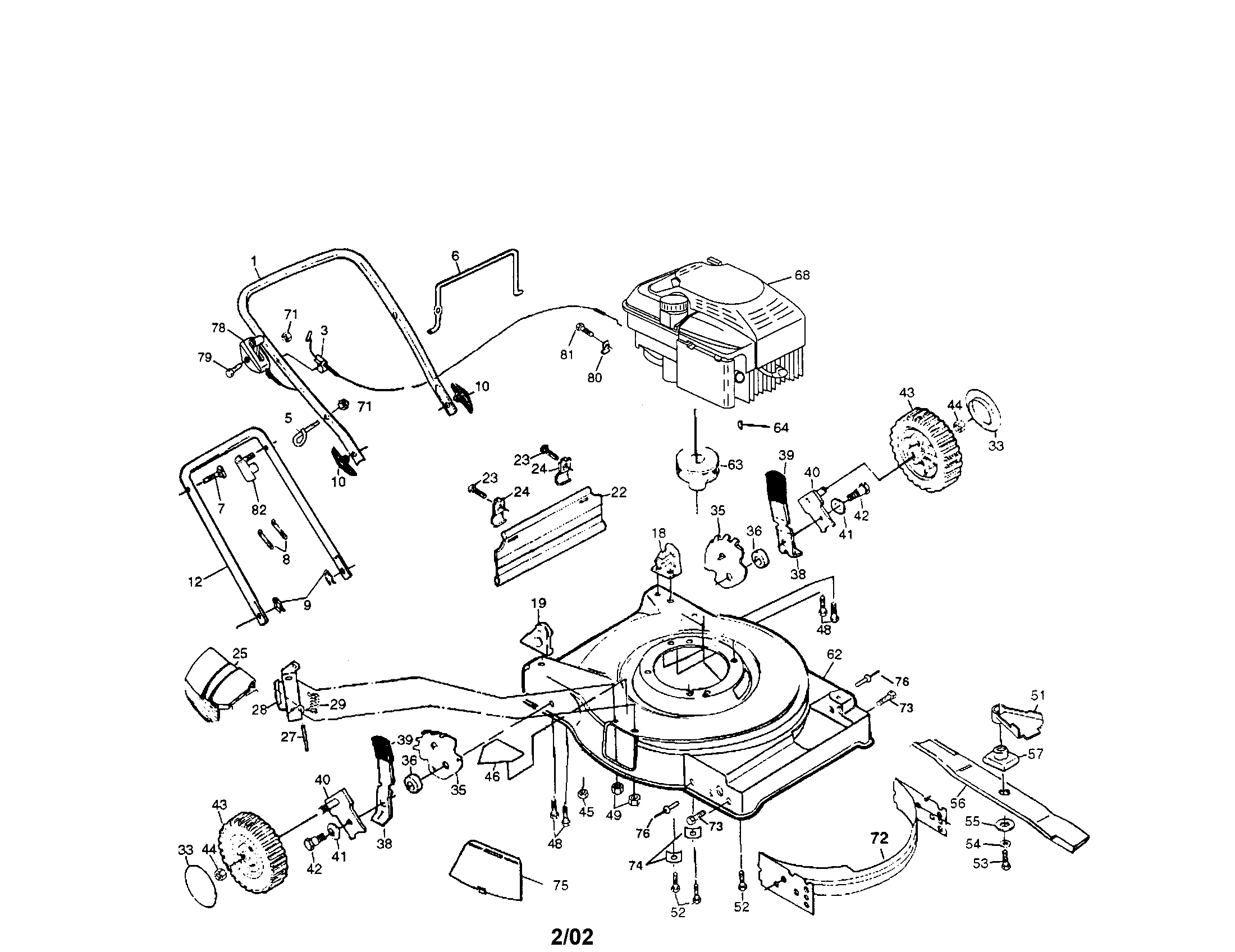 Rotary lawn mower