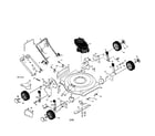 Craftsman 917387610 rotary lawn mower diagram