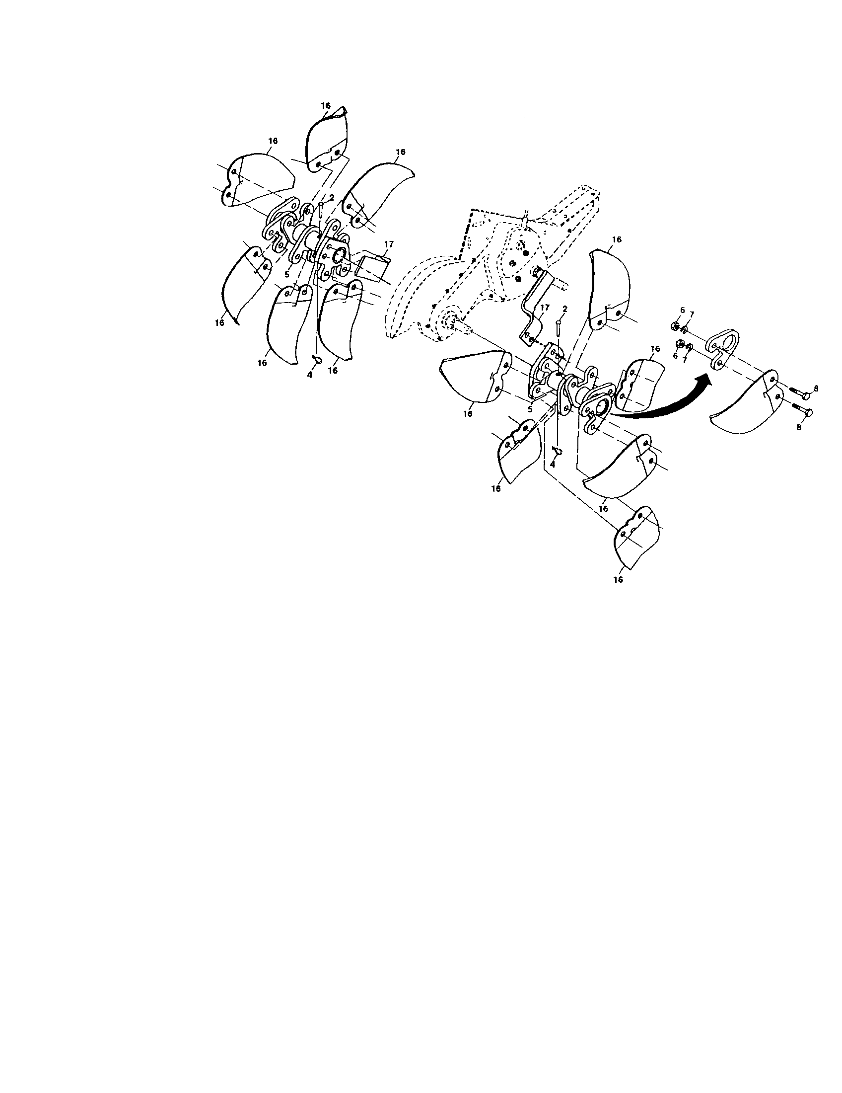 Tine assembly