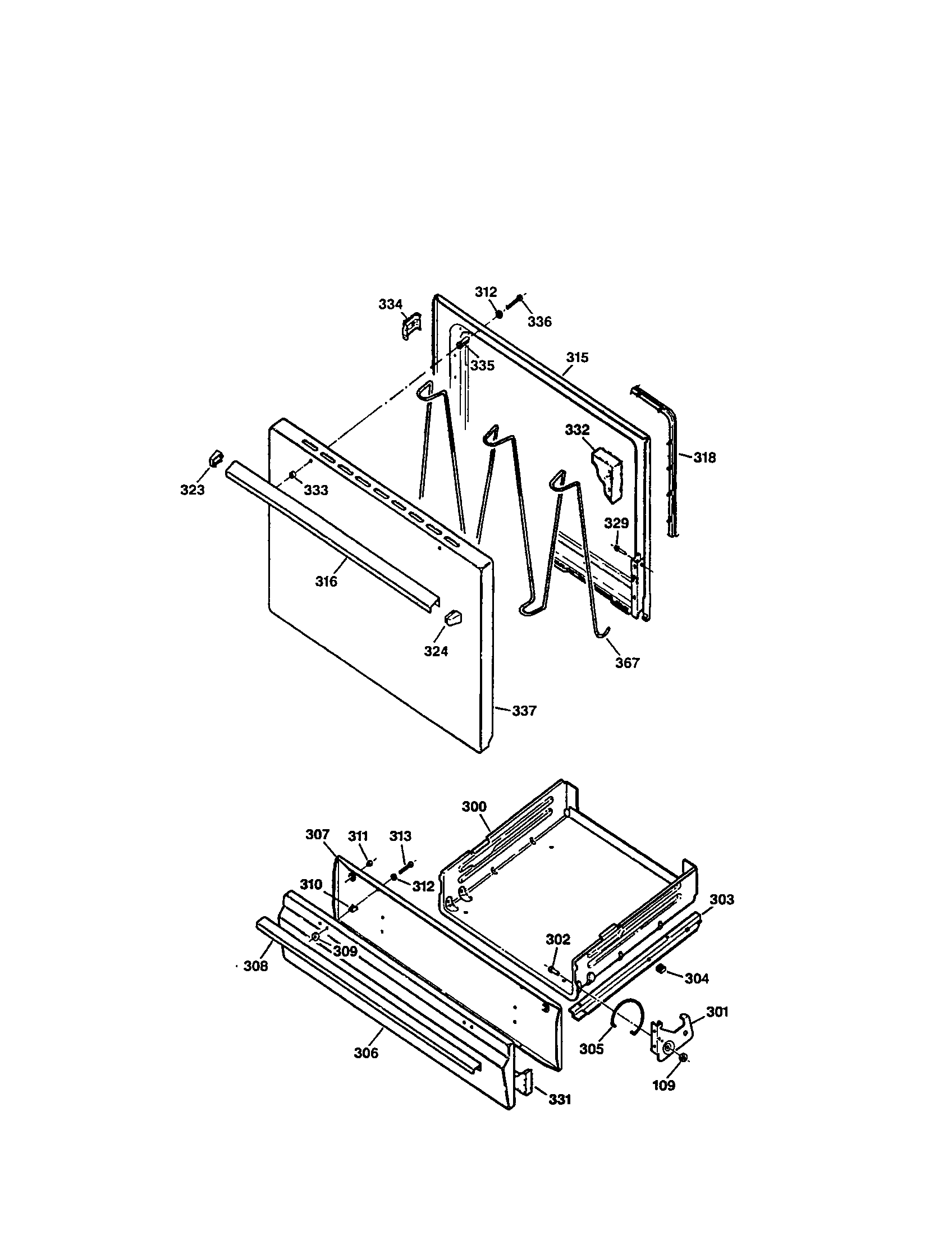Door and drawer