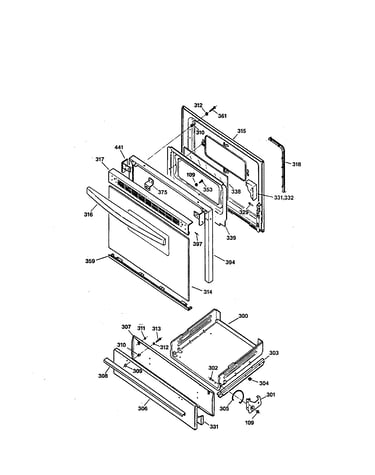 Door and drawer
