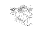 Kenmore 66575022101 drawer and broiler diagram