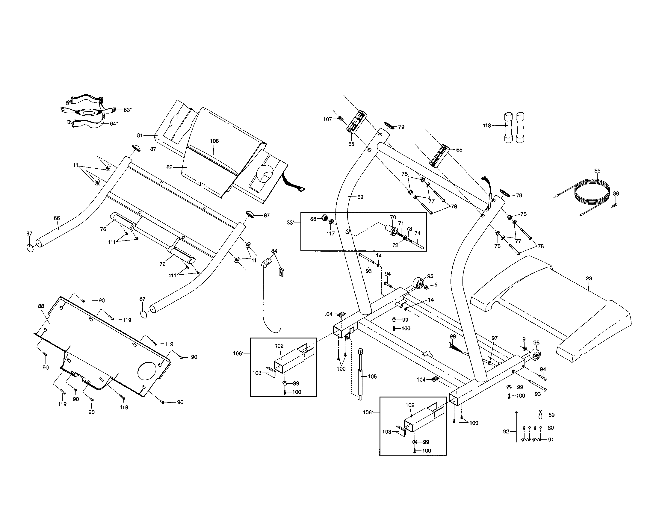 Console base/motor hood