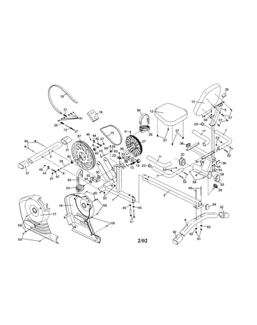 Frame/side shield/flywheel
