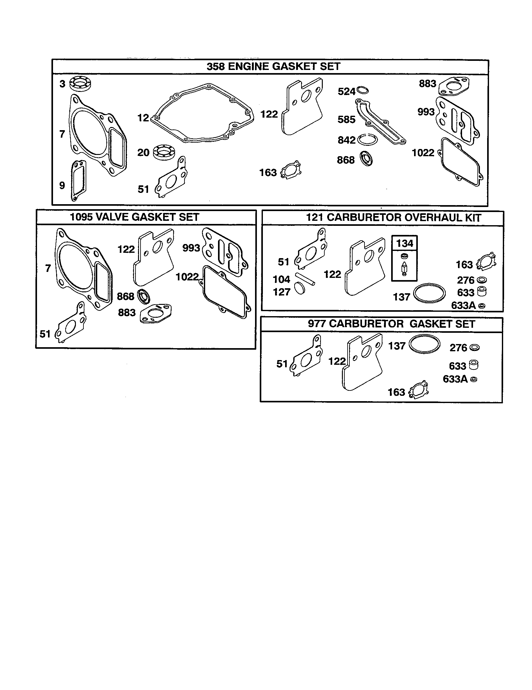 Gasket-sets/overhaul kit