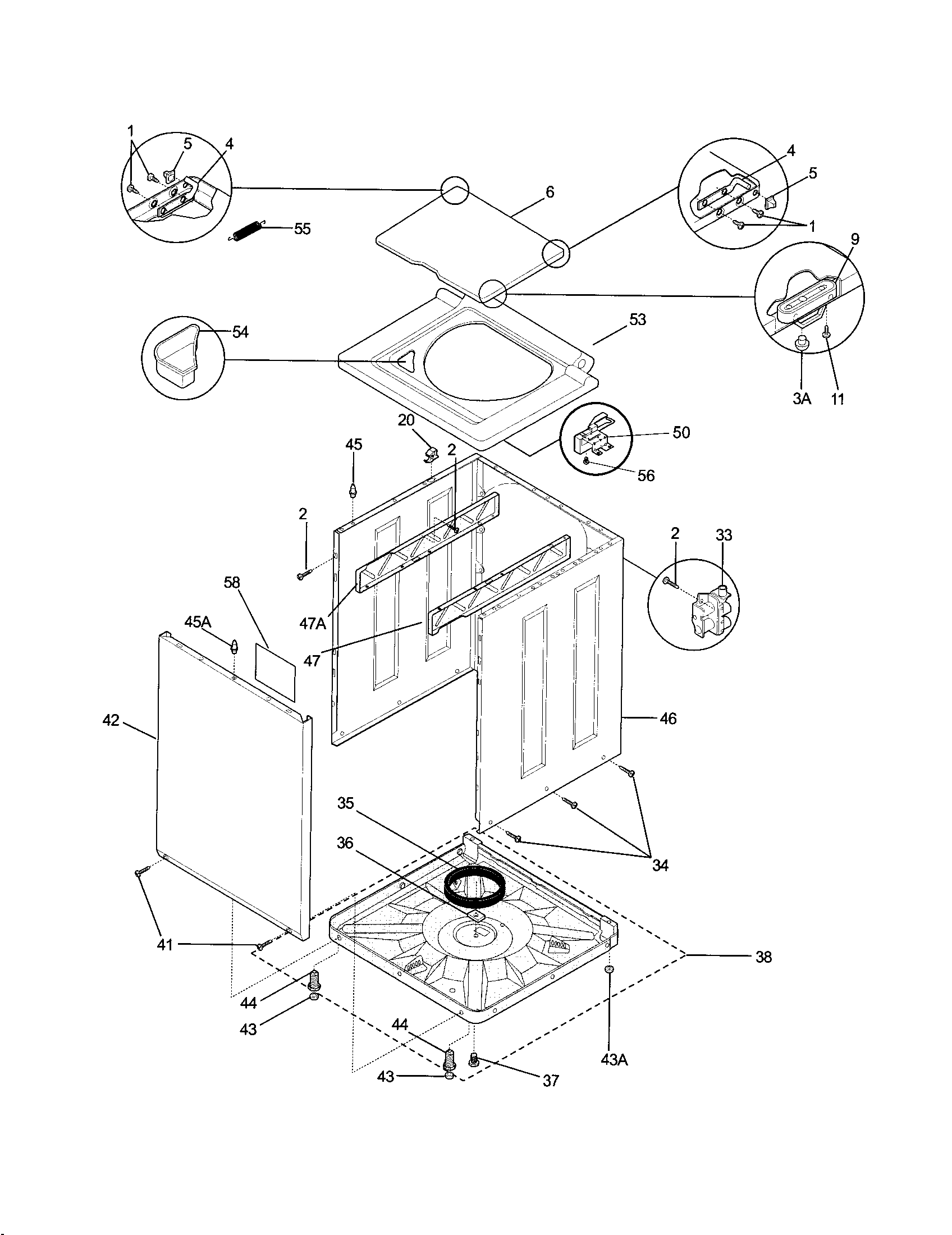 Lower cabinet/top