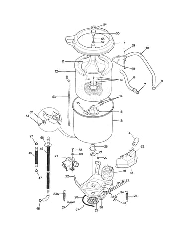 Motor/tub