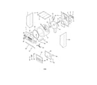 Frigidaire FGZ831AS0 upper cabinet/drum/heater diagram