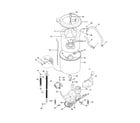 Frigidaire FGZ831AS0 motor/tub diagram