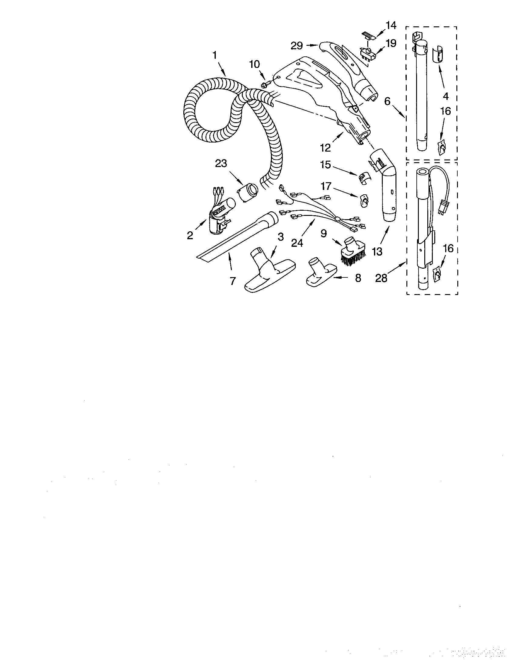 Hose and attachments