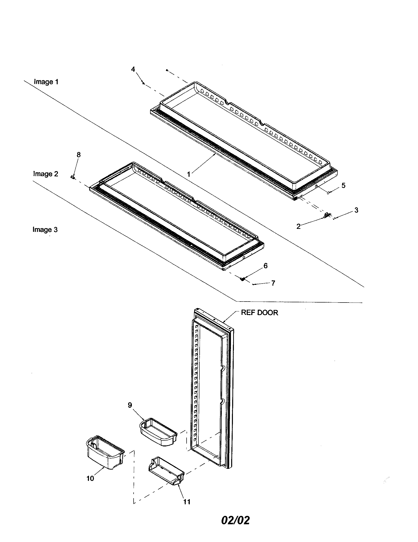 Refrigerator door