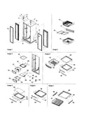 Hinges and refrigerator shelving
