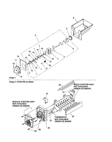 Ice bucket/auger
