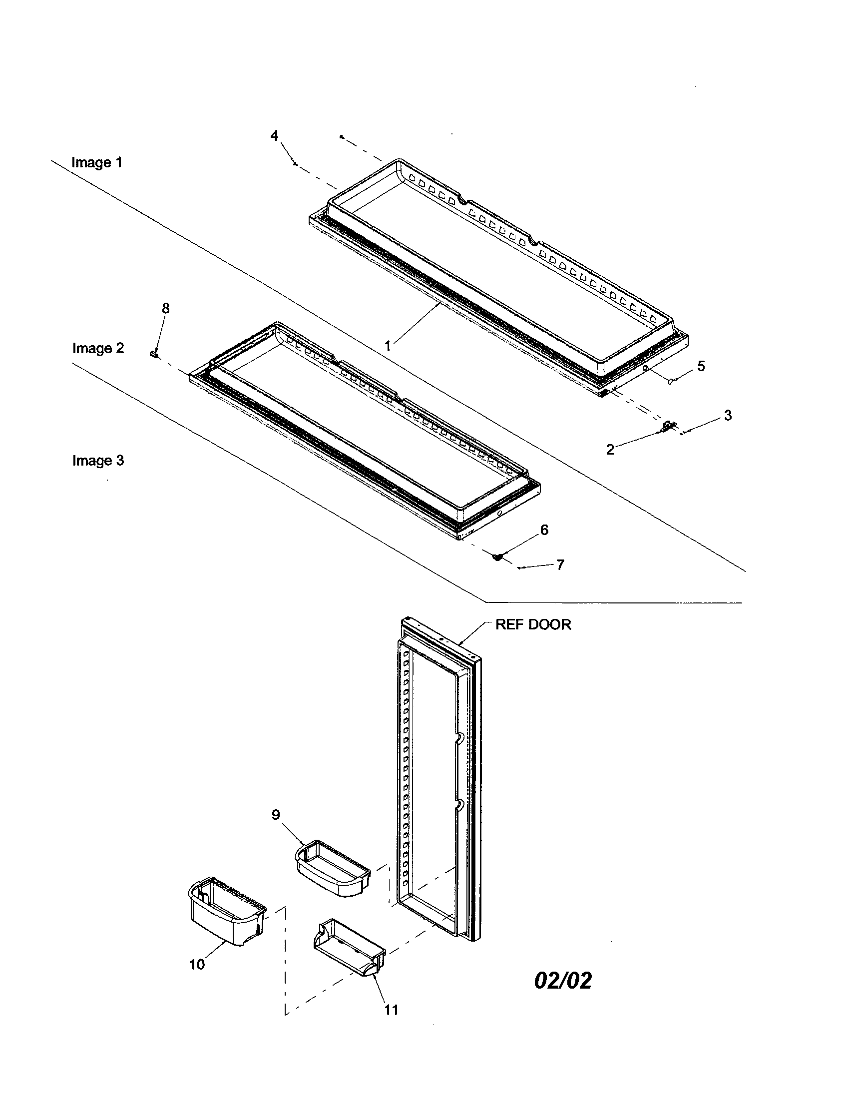 Refrigerator door