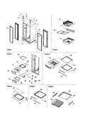 Hinges/refrigerator shelving