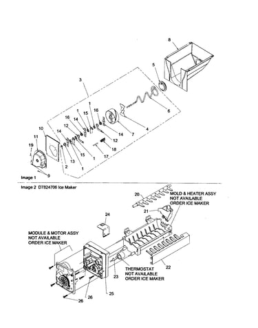 Ice bucket/auger