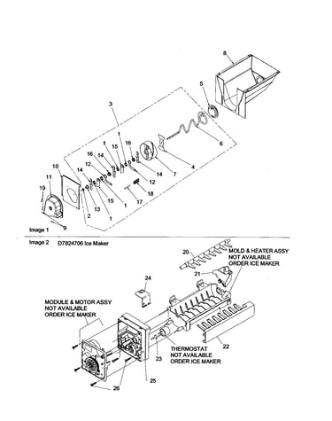 Ice bucket/auger