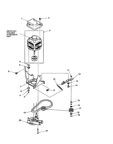 Motor/belt/pump/idler