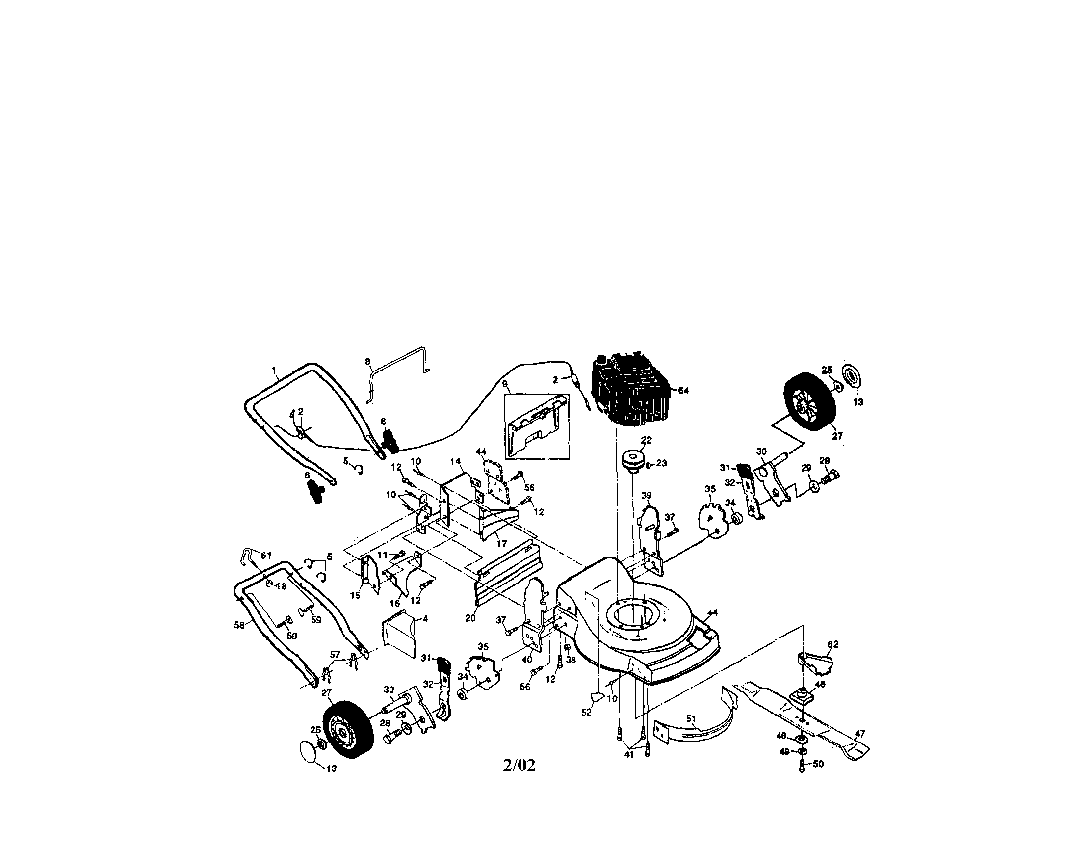 Engine/handle/housing