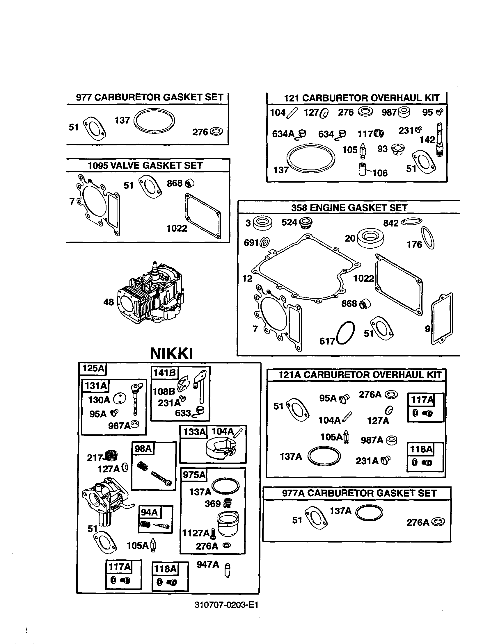 SHORT BLOCK/GASKET SET