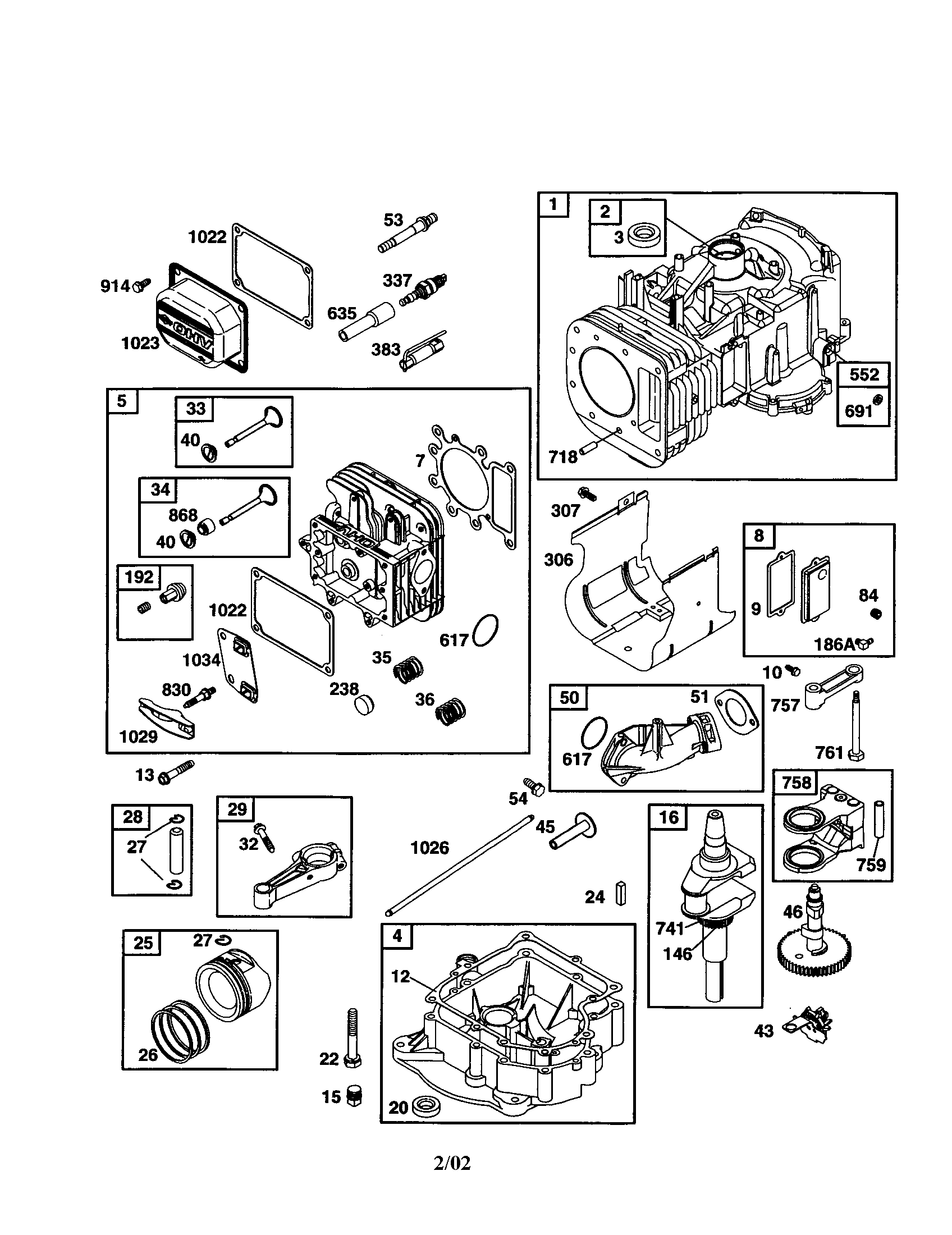 Cylinder/head-cylinder