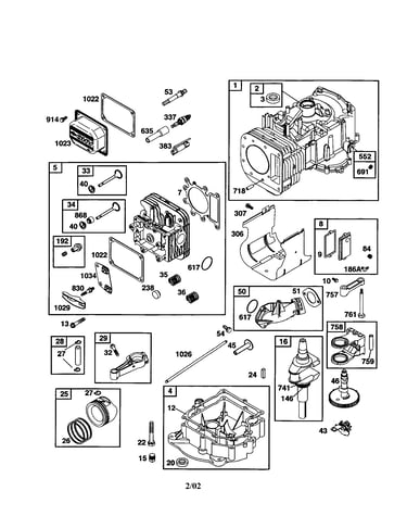 Cylinder/head-cylinder