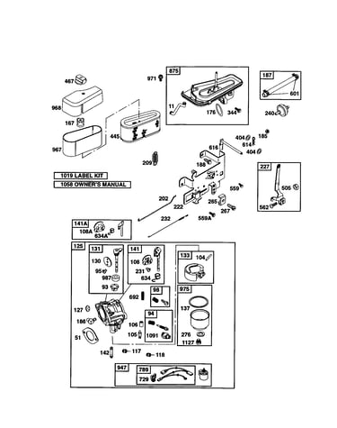 Carburetor/base-air cleaner