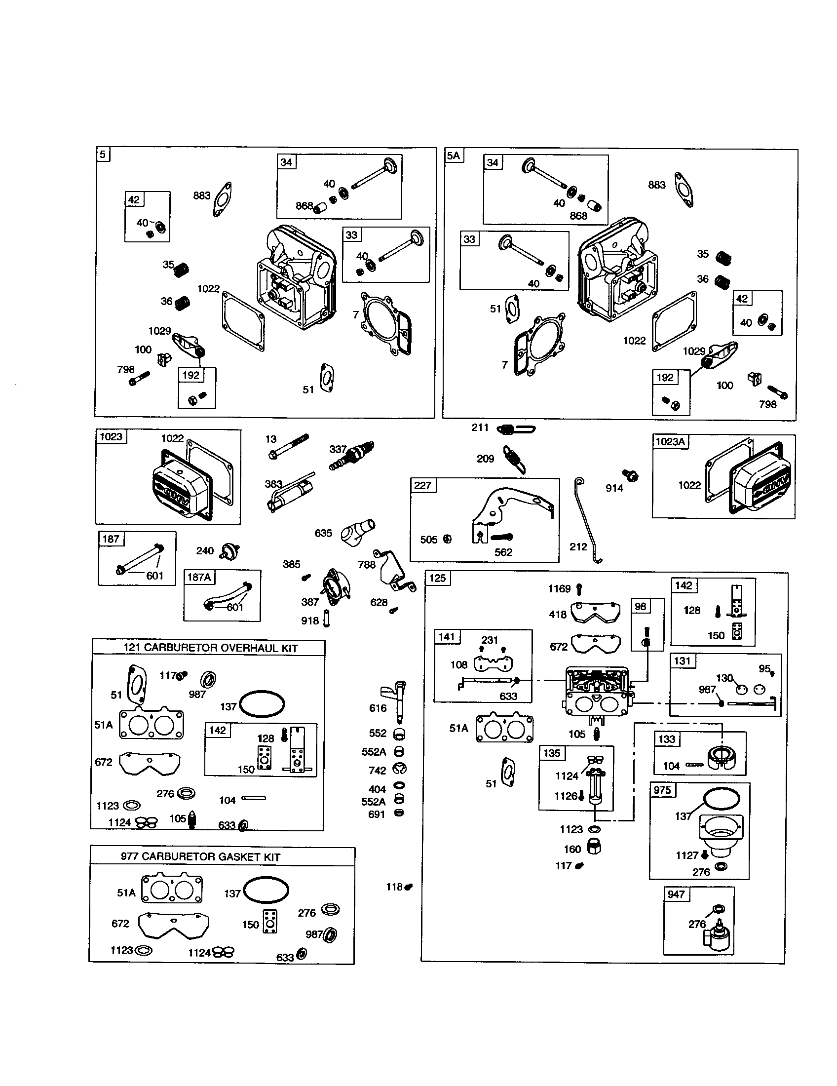 Head-cylinder/carburetor