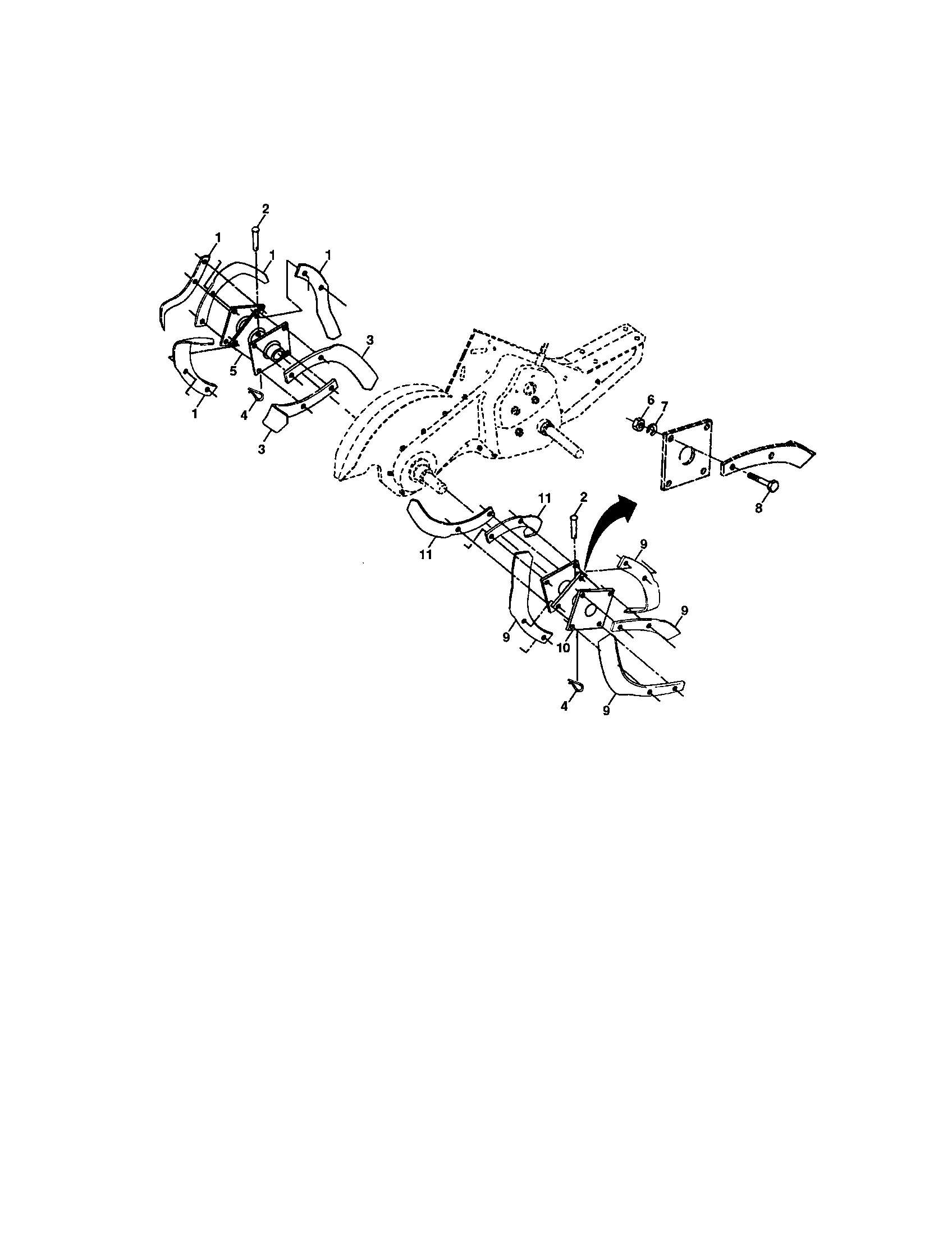 Tine assembly
