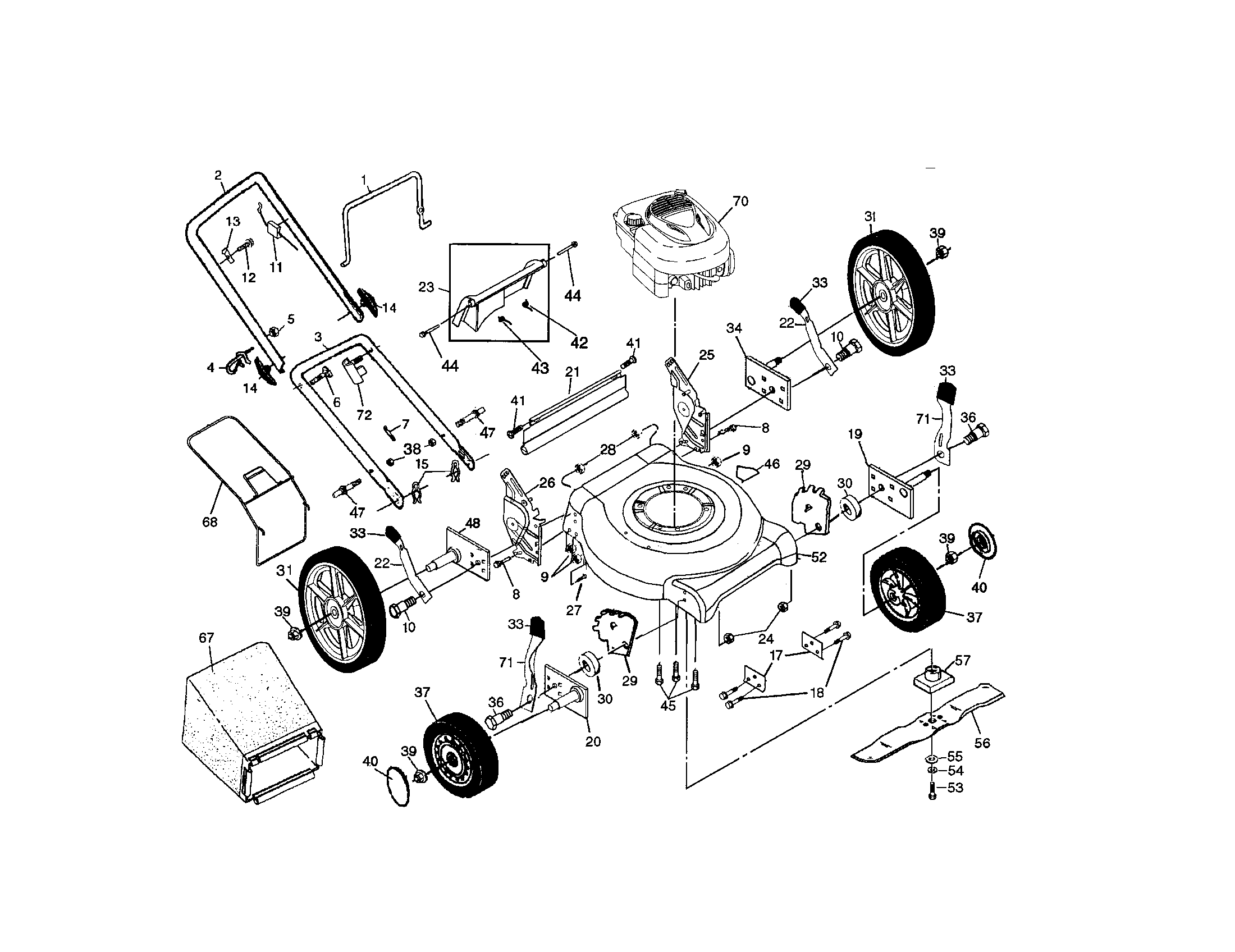Rotary lawn mower