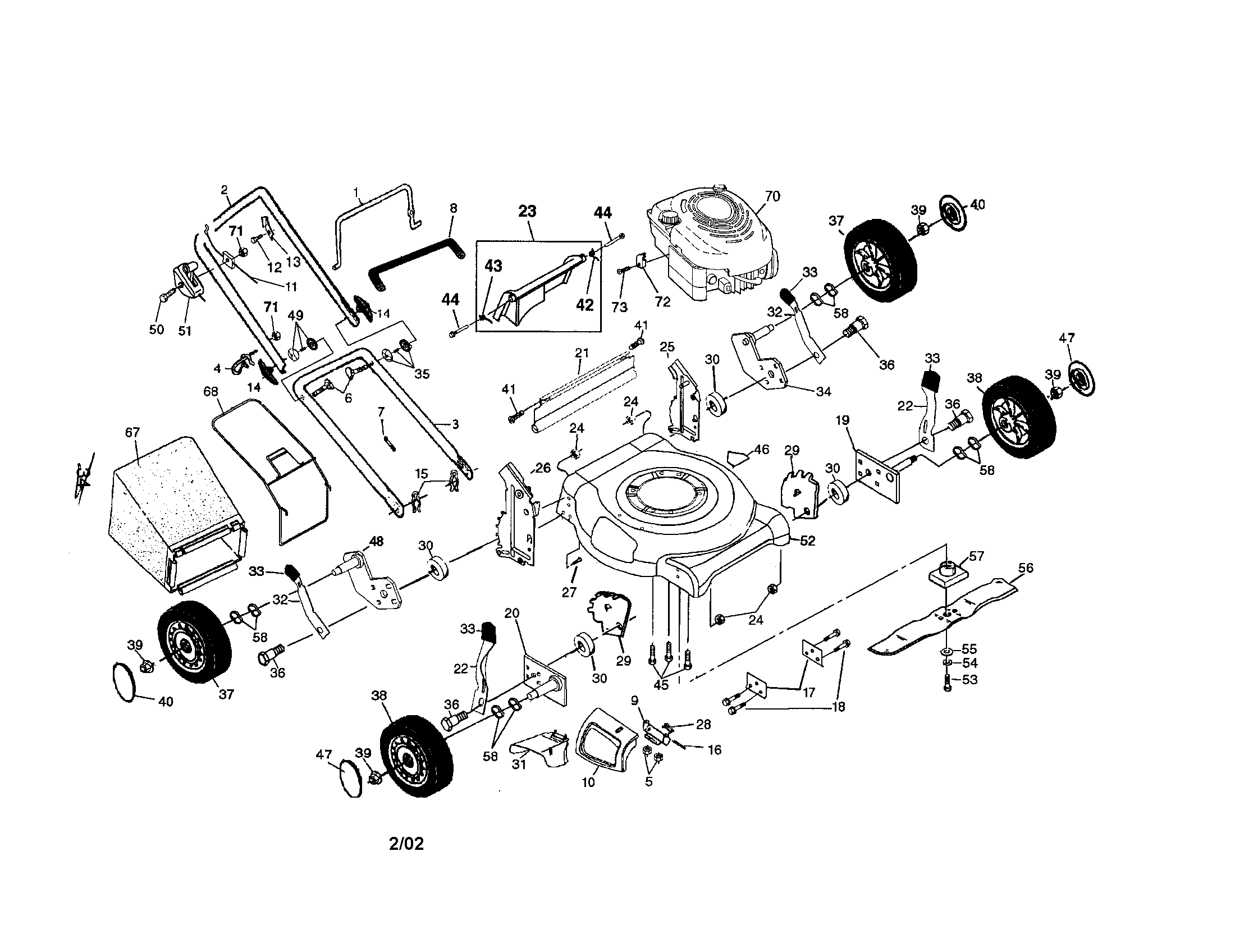 Rotary lawn mower