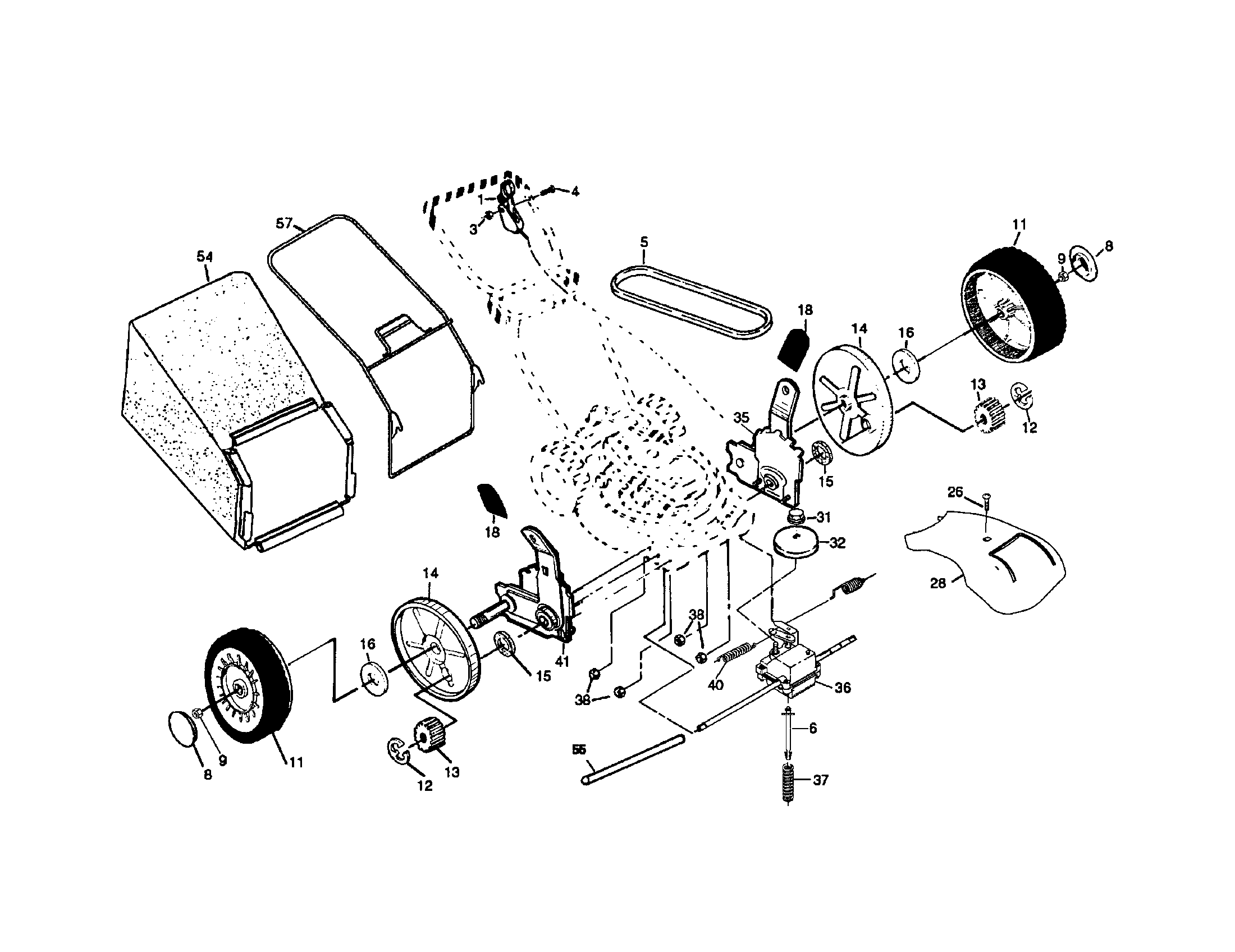 Wheels/tires/bag