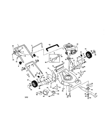 Engine/handles/housing