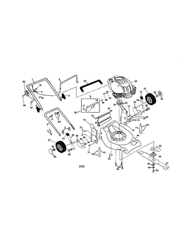 Engine/handles/housing