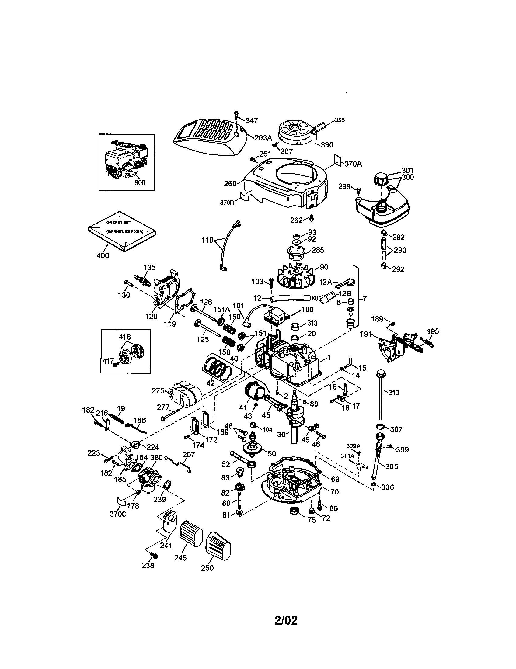 Cylinder/blower-housing