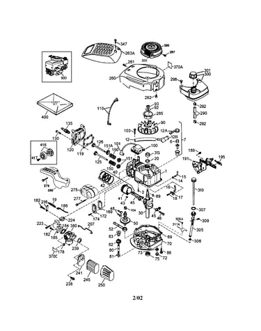 Cylinder/breather/camshaft