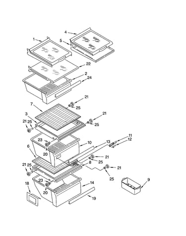 Refrigerator shelf