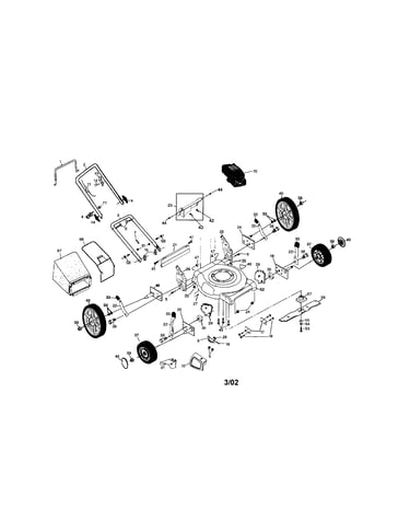 Engine/handles/wheels/tires