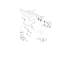 Poulan PPR20H42STA seat assembly diagram