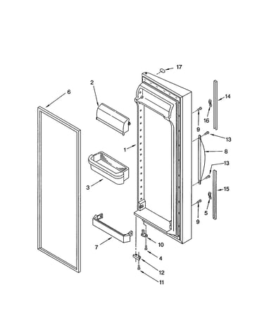 Refrigerator door