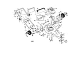 Craftsman 917371010 housing/engine/handle diagram