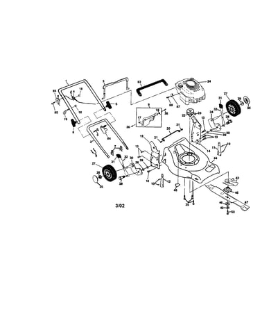 Housing/engine/handle