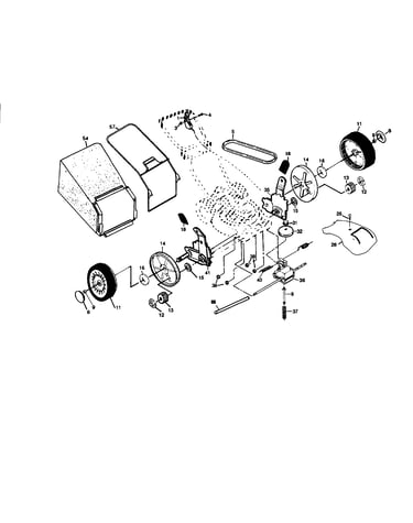 Wheels/tires/bag/v-belt