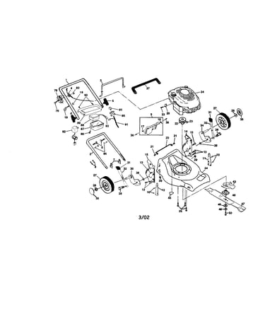 Engine/housing/handle