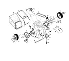 Craftsman 917371020 wheels/tires/bag/v-belt diagram