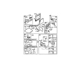 Briggs & Stratton 123K02-0222-E1 carburetor/gasket set diagram