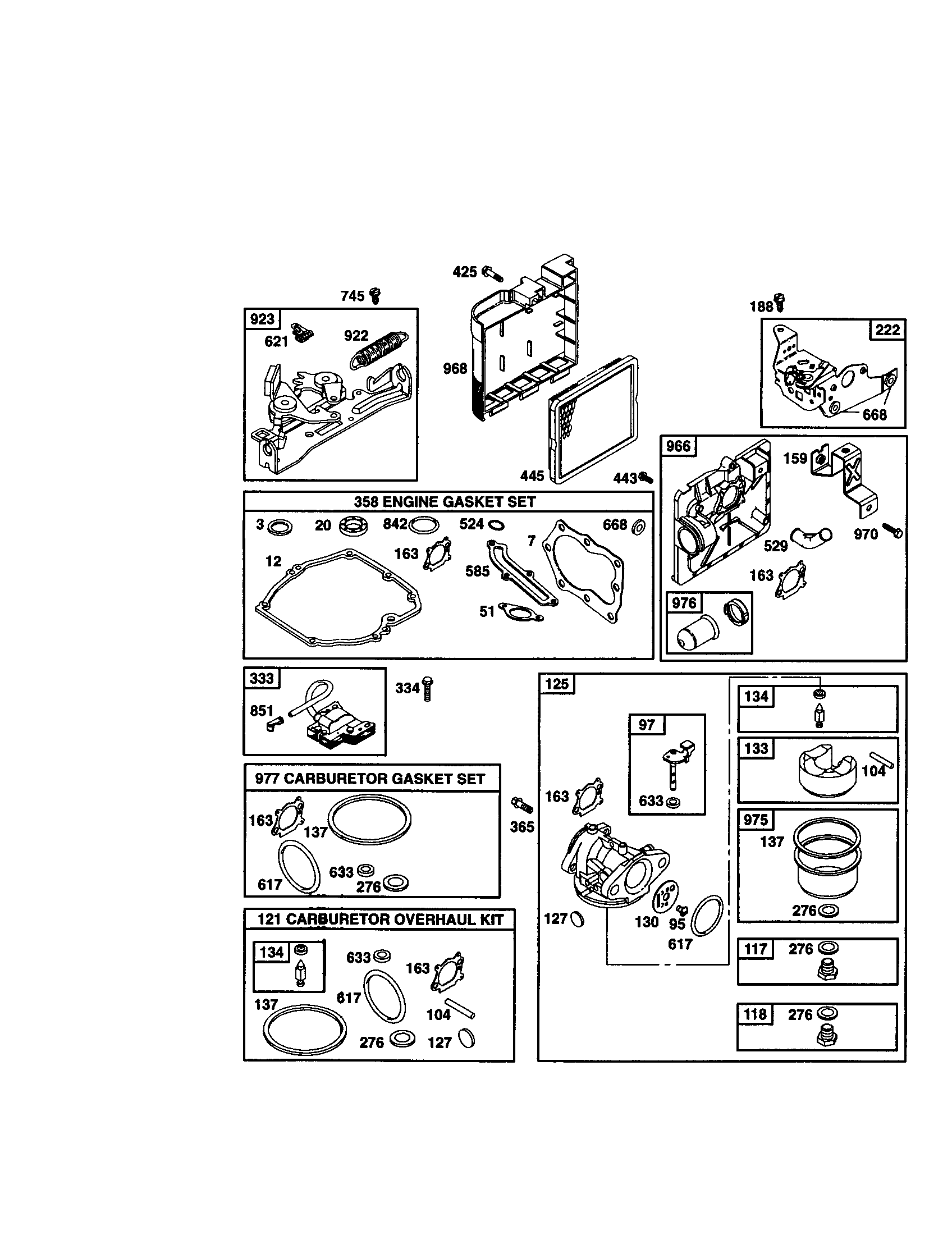Carburetor/gasket set